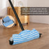 Pet Hair Removal Rubber Broom with Squeegee, 59" Telescoping Handle Carpet Rake for Pet Hair