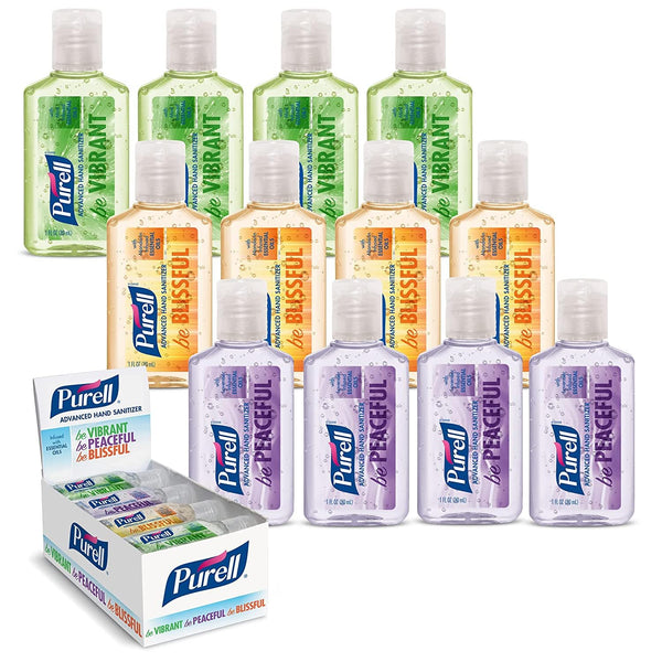 PURELL Advanced Hand Sanitizer Gel Infused with Essential Oils, Scented Variety Pack,