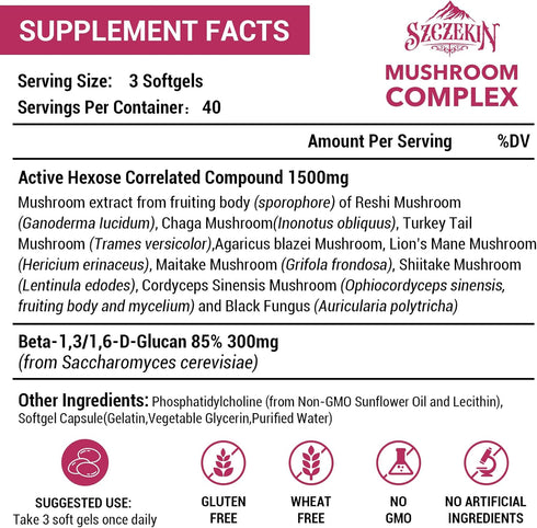 1500mg Liposomal Active Hexose Correlated Supplement, 240 Soft Gels, Beta-Glucans, Immune System Support