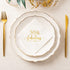 Crisky 50 and Fabulous Cocktail Napkins, Gold, 50Pcs for Women 50th Birthday Decorations, 3-Ply