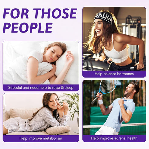 WOJBALMN Cortisol Supplements for Women & Men - Control & Lower High Cortisol Level-Adrenal Health Balance Sleep Stress