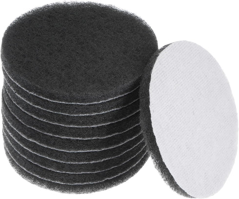 10pcs Drill Power Brush - 5 Inch Tile Scrubber Scouring Pads - Grey Scrubber Pads for Bathroom Kitchen Household