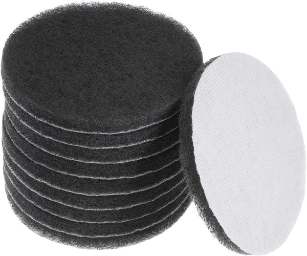 10pcs Drill Power Brush - 5 Inch Tile Scrubber Scouring Pads - Grey Scrubber Pads for Bathroom Kitchen Household