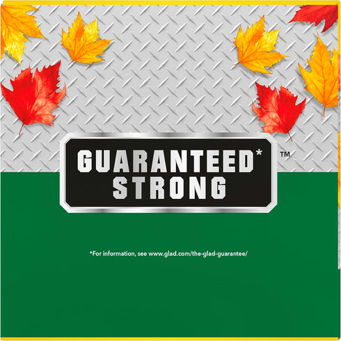 Glad Extra Large Drawstring Lawn and Leaf Bags, 39 Gallon, 30 Count