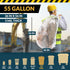 Reli. 55 Gallon Heavy Duty Contractor Trash Bags, 20 Bags, 3 Mil, Twist Ties Included, Clear Construction Bags
