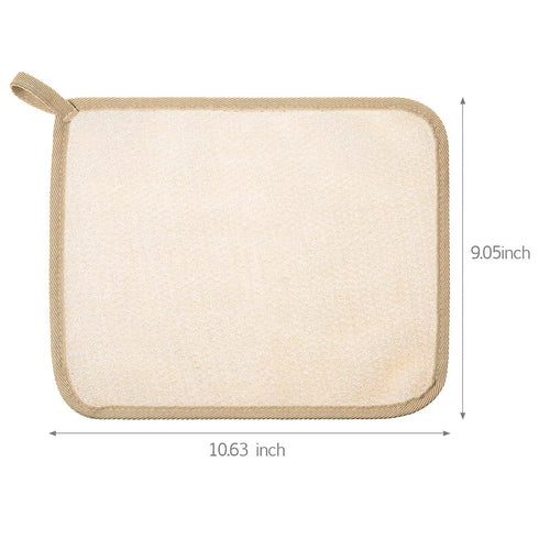 Tatuo 5 Pcs Exfoliating Face and Body Wash Cloths, Towel Weave Bath Scrub for Women and Men, 10.63 x 9.05 Inch