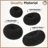 Teenitor Hair Donut, Hair Bun Maker, Black (Extra-large, Large, Medium and Small)