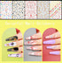Teenitor 12 Sheets Self-Adhesive Nail Art Sticker, 5D Embossed Flower Nail Decals, 5 Boxes Glitter Sequins Flakes