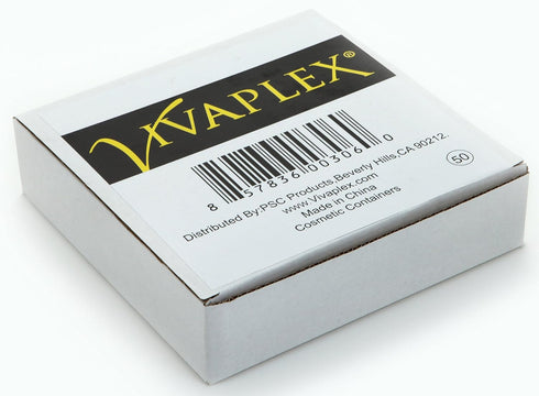 Vivaplex Clear 5 Gram Plastic Pot Jars, 50 Count, Empty Cosmetic Containers