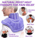 Microwave Heating Pad for Neck, Shoulders, and Back Pain Relief - Moist Heat, Weighted Microwavable Neck Wrap, Purple