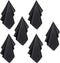 Premium Microfiber Cleaning Cloth, 12x12 in, Extra Soft Lint Free Cloths for Eyeglasses & Glass (6 Large, Black)