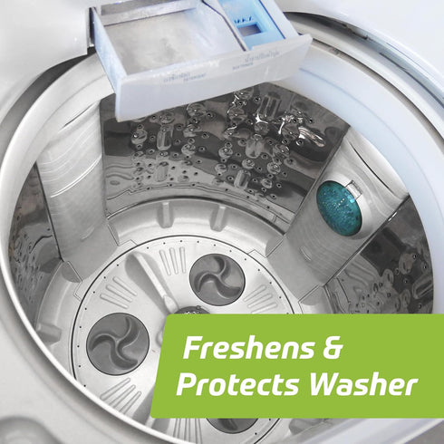 Velocity Washing Machine Cleaner – 4 Uses Per Bottle, Removes Hardwater Stains & Odor-Causing Buildup for Washers