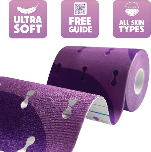 Mama Tape Pregnancy Belly Support - 4" x 16.4' Kinesiology Tape for Pelvic and Back Pain Relief