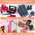 Transparent Makeup Bag, Medium Waterproof PVC Cosmetic Pouch, Clear Travel Organizer with Snap Closure