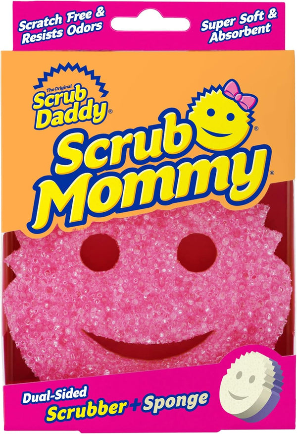 Scrub Daddy Dual Sided Texture Changing Sponge/Scrubber - Super Absorbent Sponge Side