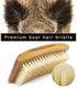 Wave Brush Aosina Mens Curved Military Hair and Beard Brush Medium 360 Wave Brush Made with 100% White Boar Bristles and Nature Wood Great for 360 Waves and Wolfing