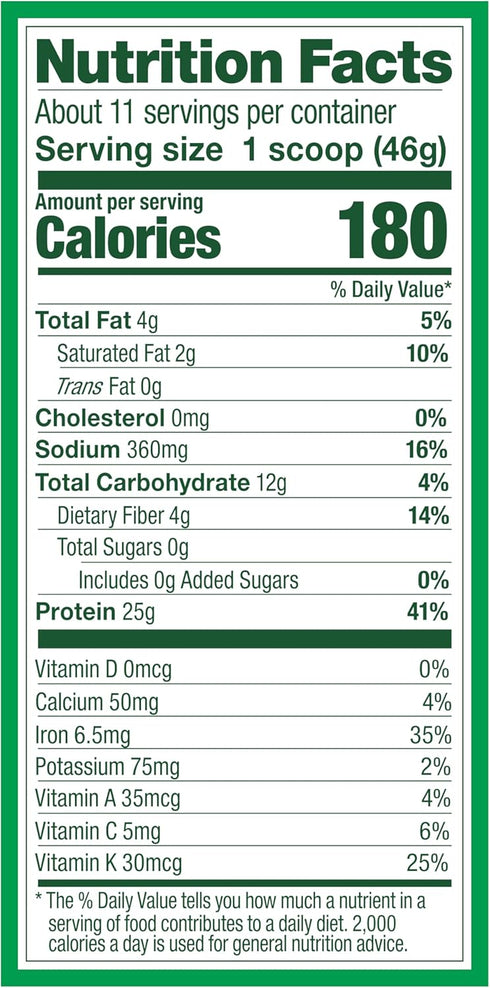 Vega Protein and Greens Protein Powder - Mixed Berry (11 Servings) - 25g Plant Based Protein Plus Veggies