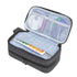 LUXJA Essential Oil Carrying Case, Holds 12 Bottles (5ml-15ml), Portable Double-Layer Organizer, Black