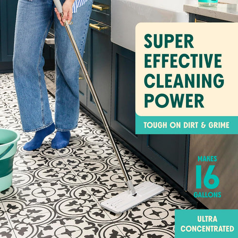 Aunt Fannie's Ultra Concentrated Floor Cleaner - Multi-Surface Vinegar Wash with Bright Lemon Scent