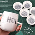 Resin Rhinestones for Crafting with B7000 Jewelry Glue, 2 Boxes Clear FlatBack Crystals with 3Pcs Glue
