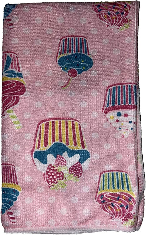 Set 6, 16" 19". of Cupcake Design Microfiber Kitchen Towels/Bar Mop, Ultra-Absorbent & Fast Drying Size : x