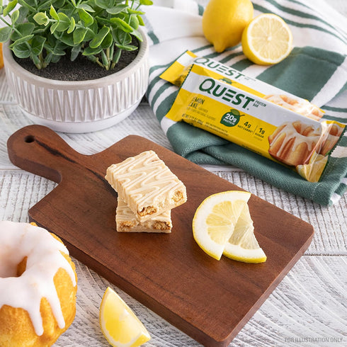 Quest Nutrition Lemon Cake Protein Bars, High Protein, Low Carb, Gluten Free, 12 Count