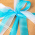 Blue Organza Ribbon 6 Rolls, 1 Inch Wide, Sheer Chiffon for Gift Wrapping
