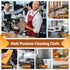 -Pack 50, 16"X12" FIXSMITH Microfiber Cleaning Cloth of Highly Absorbent Cleaning Rags(Grey&Orange), All Purpose