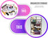 Sorbus Acrylic Makeup Organizer - Big Clear Storage Case for Cosmetics & Jewelry - 3 Large, 4 Small Drawers for Vanity