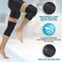 Knee Compression Sleeve for Men and Women, 2 Pack Support Brace for Running and Workouts (Large)