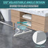 KOLLIEE 61" Long Handle Adjustable Rubber Floor Squeegee Broom for Tile Floor, Window, Bathroom