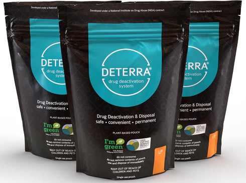Deterra-LP Drug Deactivation and Medication Disposal System - Safe Pill and Liquid Destroyer, Plant-Based Large Pouch