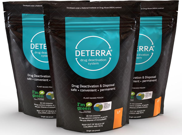 Deterra-LP Drug Deactivation and Medication Disposal System - Safe Pill and Liquid Destroyer, Plant-Based Large Pouch
