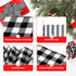 Wired Ribbons - Polyester Buffalo Plaid, Stripes, Dot, Burlap and Black Edged, Metal Edge 2.5 inch Ribbons, 6 Rolls 30 Yards, Decorative Ribbons for Christmas, Parties, Gifts and Big Bow