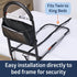 Medline Bed Assist Bar with Storage Pocket, Height Adjustable Bed Rail for Elderly Adults, Assistance for Getting
