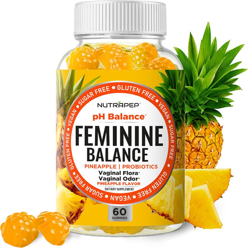 NutraPep Feminine Balance Probiotics Gummies for Women - Vaginal Health & Women's pH