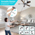 12pcs Microfiber Dusters, Duster with Extension Pole(Stainless Steel) 30 to 100'', Washable Dusters, Bendable Extendable Long Feather Duster for Cleaning Fan, High Ceiling, Blinds, Furniture, Cars by SNOPIC
