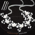 Wedding Hair Accessories for Kids, White Flower Headband Pearl Hair Dress for Girls and Flower Girls Communion