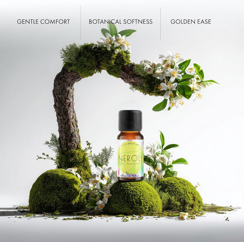 THE PREMIUM NATURE 100% 0.34 Oz Organic Neroli Essential Oil | Pure & Natural Citrus aurantium Flower Oil with Soft