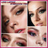 Cocoa Brown Eyeshadow Stick with Sponge Brush, Long Lasting Waterproof Cream Shimmer Pencil