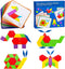 UwinVwin Dementia Activities for Seniors - 155 Pieces Wooden Tangrams Puzzle, Easy Memory