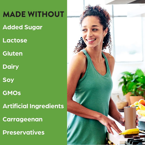 Orgain Organic Vegan Protein Powder, Creamy Chocolate Fudge, 21g Plant Protein, 6g Prebiotic Fiber, Low Carb, No