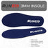 Zero Drop Shoe Insoles, Traditional Shape, Regular Width - Thin, Firm Flat Inserts for Men's 5-6 / Women's 5-7