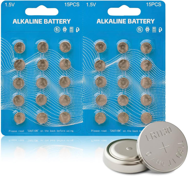 Soyasi LR1130 AG10 SG10 389 LR54 LR1131 SR1130 Premium Alkaline Battery, 1.5V Round