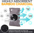 Activated Charcoal Odor Absorber, 10x3.5oz with Hooks, Nature Fresh Bamboo Charcoal Air Purifying Bag