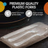 150 Pack Heavy Duty Clear Plastic Cutlery Set, 50 Forks, 50 Spoons, 50 Knives for Party Supplies