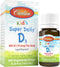 Carlson Kid's Super Daily D3 - Kids Vitamin D Drops, 400 IU (10 mcg) per Drop, Heart & Immune Health, Vegetarian,