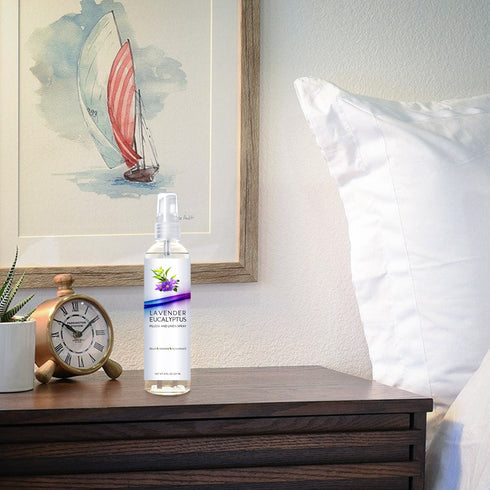 Original Lavender Eucalyptus Pillow and Linen Spray, 4oz, Best Essential Oil Mist to Relax The Body, Fresh Clean Smell
