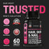 Hair, Skin & Nail Supplements with Antioxidants C & E and Biotin - 90 Tablets