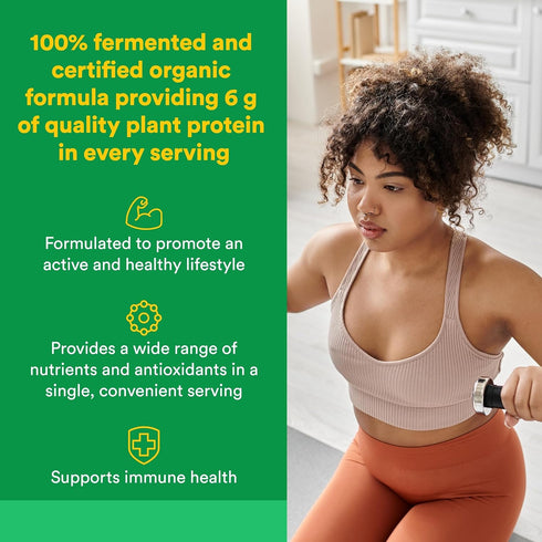 Immune 6.9 oz Natural Factors Organic Greens - Antioxidant Support Supplement Aids Health - Green Drink Mix